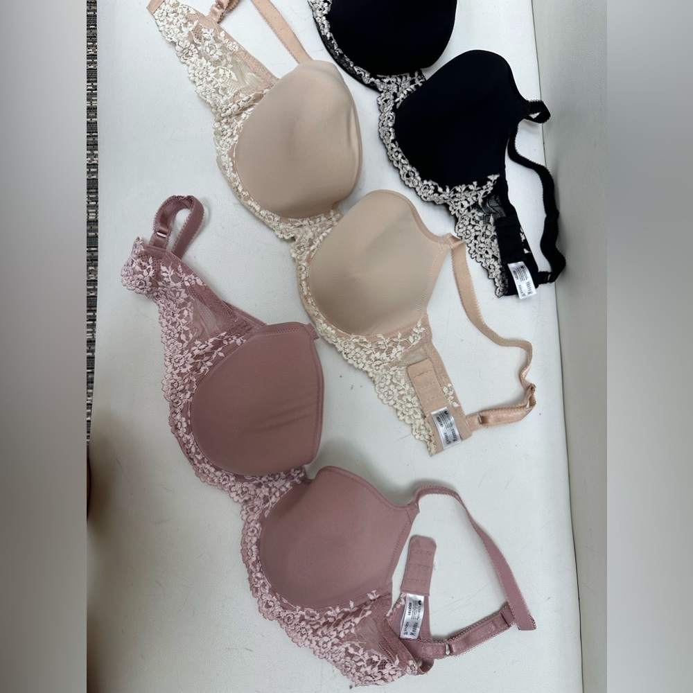 Wacoal 3 ea Embrace 853191 Underwire Bras 36C